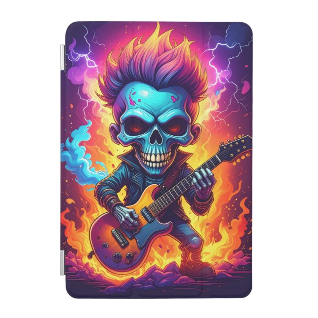 Punk Rock Skull iPad Mini Cover (Front)