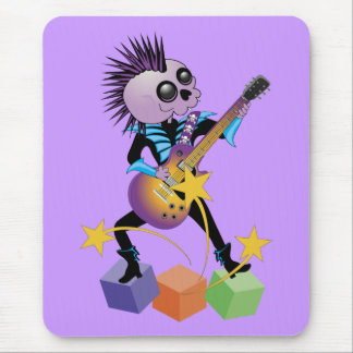 Punk Rock Skull Mouse Pad
