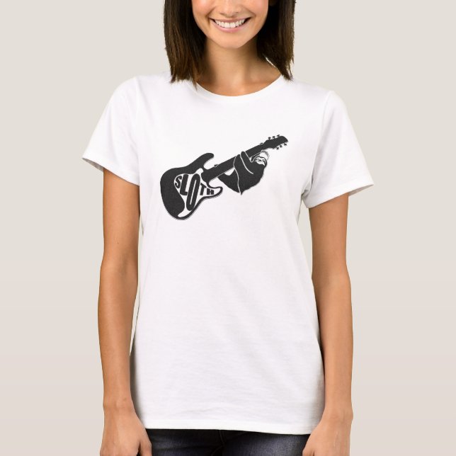 Punk rock sloth 2 fuzz texture T-Shirt (Front)
