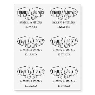 Punk Rock Tattoo Hands True Love Wedding