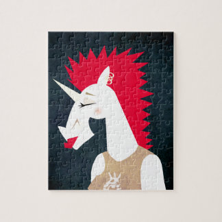 Punk Rock Unicorn Jigsaw Puzzle