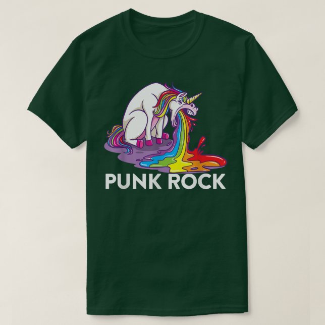 Punk Rock Unicorn T-Shirt (Design Front)