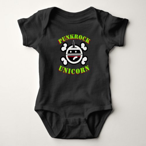 Punk Rock Unicorn T_shirt Baby Bodysuit