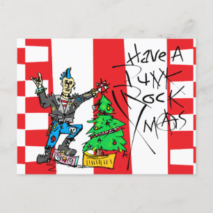 PUNK ROCK XMAS POSTCARD