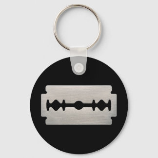 PUNK ROCKER RAZOR BLADES KEYCHAIN