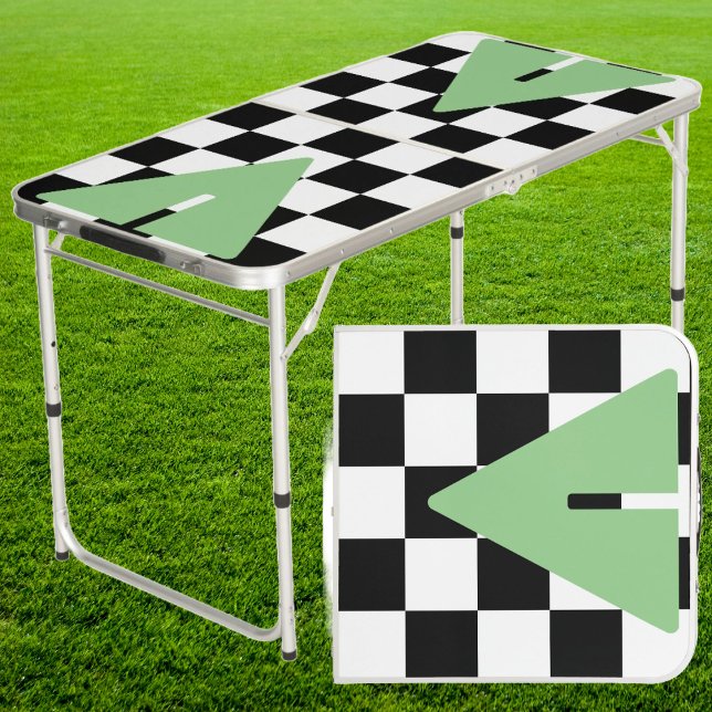 Punk Rocker with Mint Cup Triangles Tailgate Beer Pong Table (Creator Uploaded)