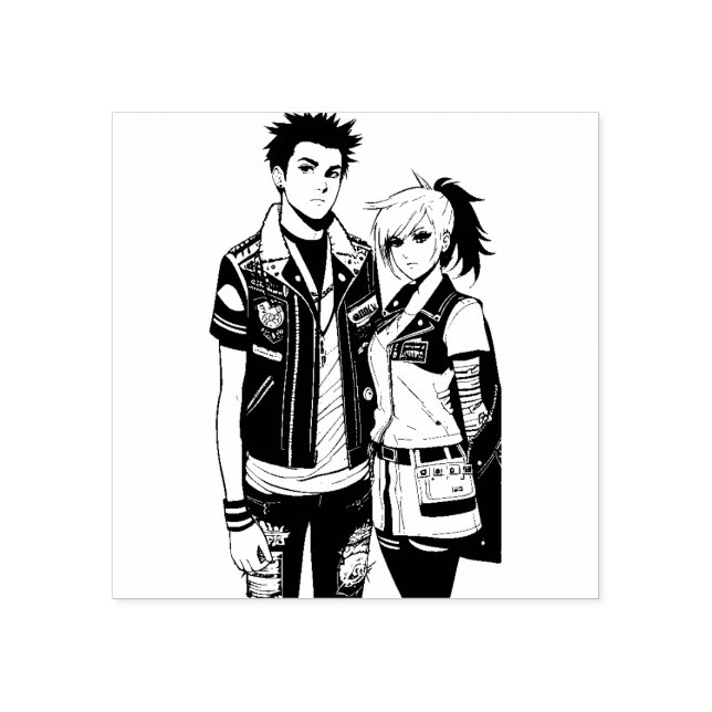 Punk Rockers Rubber Stamp (Imprint)