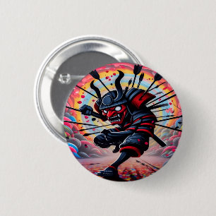 Punk Samurai Button