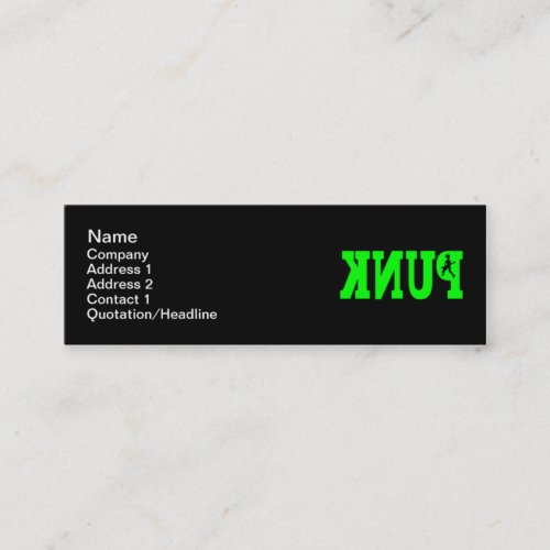 Punk - Skinny Business Cards