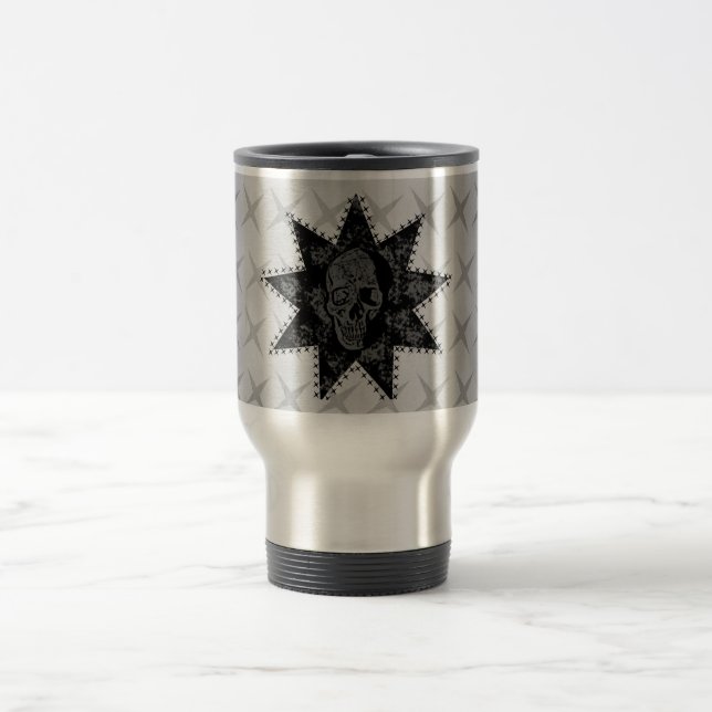 Punk Skull Mug (Gray) (Center)