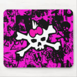 Punk Skull Princess Mouse Pad