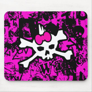 Punk Skull Princess Mouse Pad