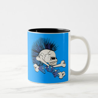 Punk Skull Two-Tone Coffee Mug