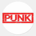 Punk Stamp Classic Round Sticker