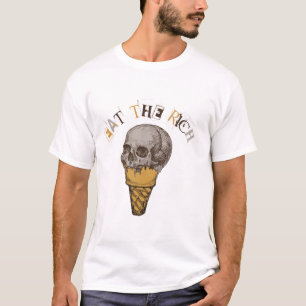 Punk style Eat the Rich vintage design T-Shirt