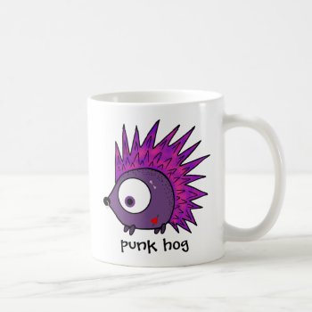 Punk The Hedgehog Coffee Mug by mail_me at Zazzle