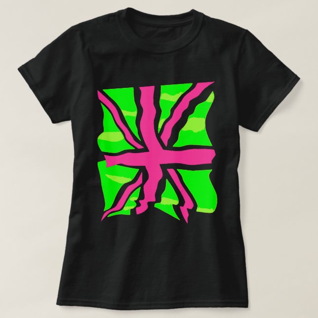 PUNK UK BRITISH FLAG T-SHIRT (Design Front)