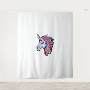 Punk Unicorn Funny Ironic Cool Unicorn Punk Rock M Tapestry