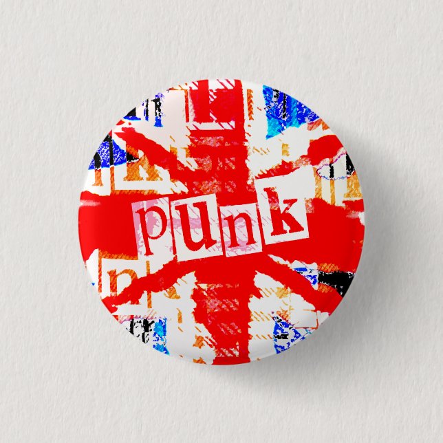Punk Union Jack Button (Front)