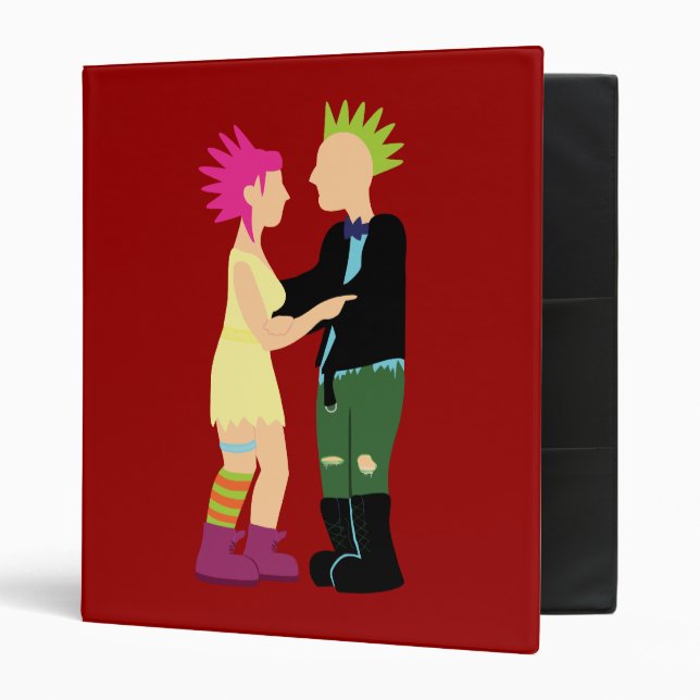 Punk Wedding 3 Ring Binder (Front/Inside)