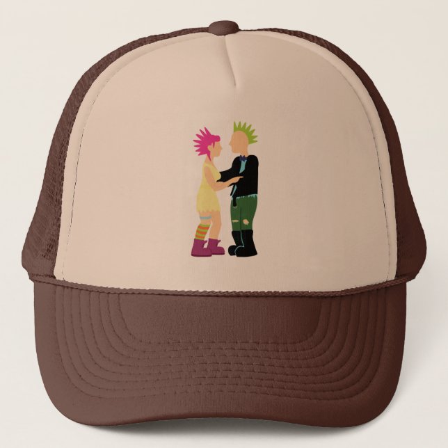 Punk Wedding Trucker Hat (Front)