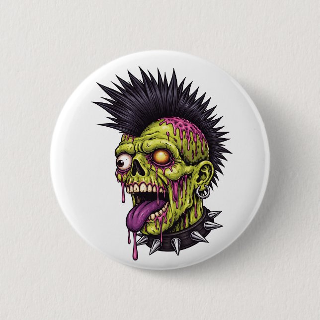 Punk Zombie Button (Front)
