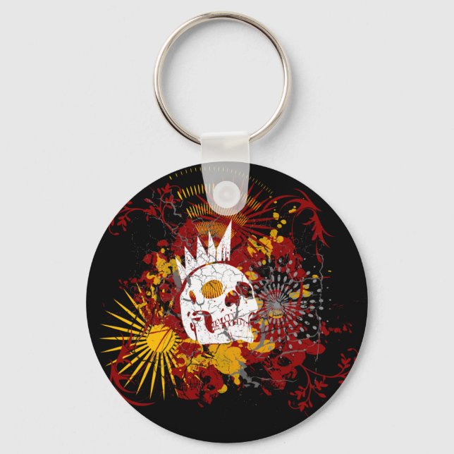 Punk'd Skull Keychain (Front)