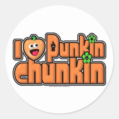 Punkin Chunkin Classic Round Sticker