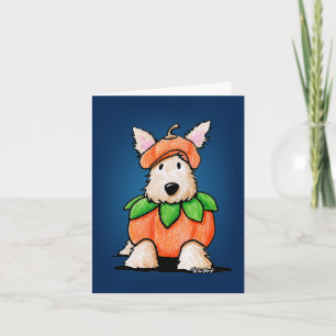 Punkin Scottie Dog Halloween Card