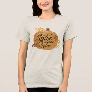 Punkin Spice - Fall Autumn Seasonal Tri-Blend Shirt