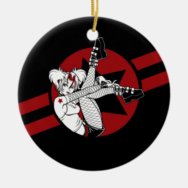 Punkrock Girl Ornament (Front)