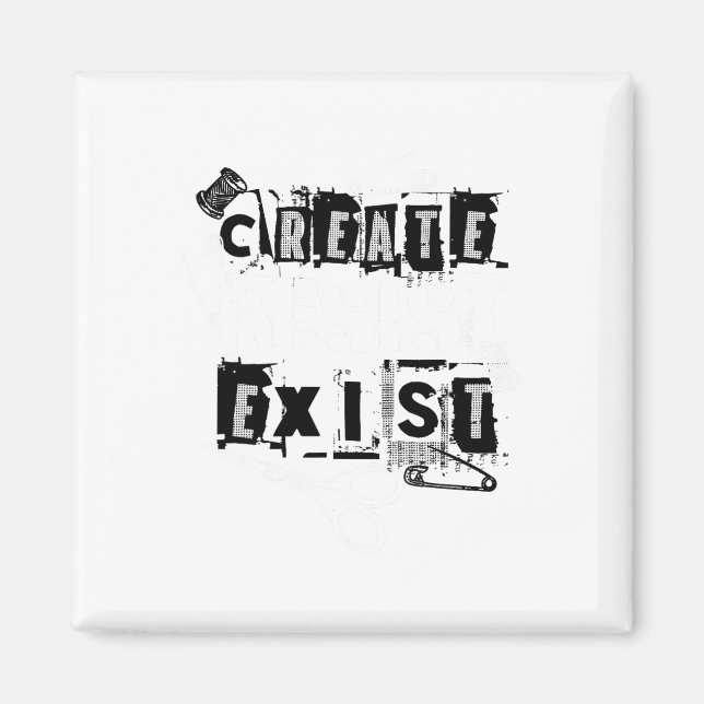 Punk's Creed Create  Magnet (Front)