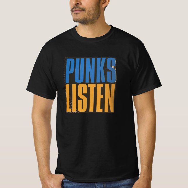 PUNKS LISTEN t-shirt  (Front)