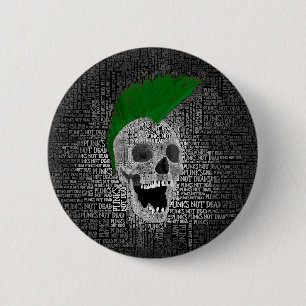 Punk's Not Dead Button
