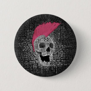 Punk's Not Dead Button