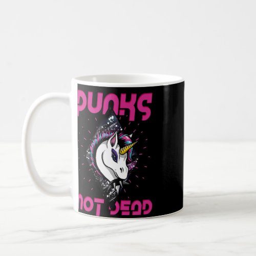 Punks not dead punk rock music punk retro punk 3  coffee mug