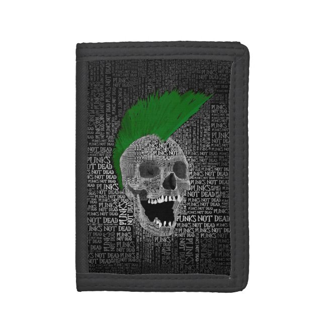 Punk's Not Dead Trifold Wallet (Front Vertical)