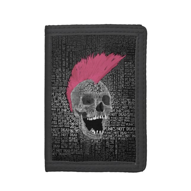 Punk's Not Dead Trifold Wallet (Front Vertical)
