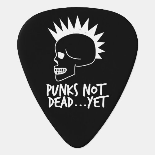 Punks Not DeadYet Skull Dark Guitar Pick