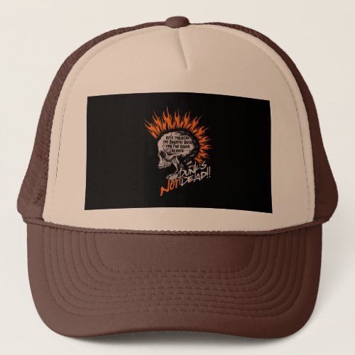 punks on fire trucker hat