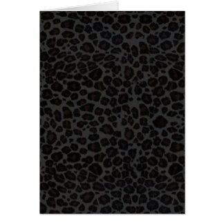 Punky Black Leopard Print Cards