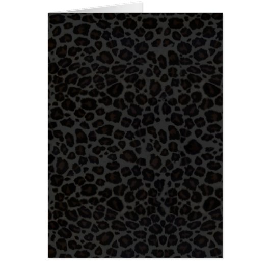 Punky Black Leopard Print Cards (Front)