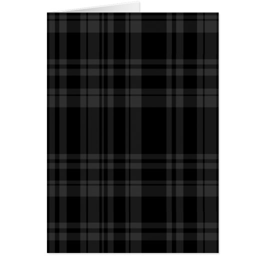 Punky Black Plaid Cards (Front)