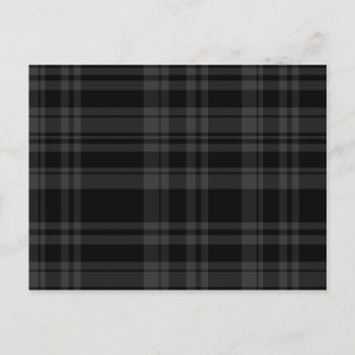 Punky Black Plaid Postcard