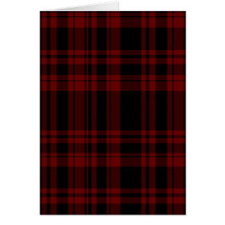 Punky Blood Red Plaid Cards