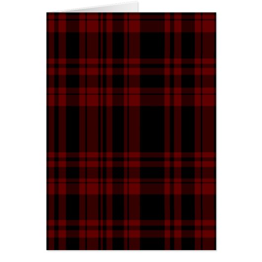 Punky Blood Red Plaid Cards (Front)