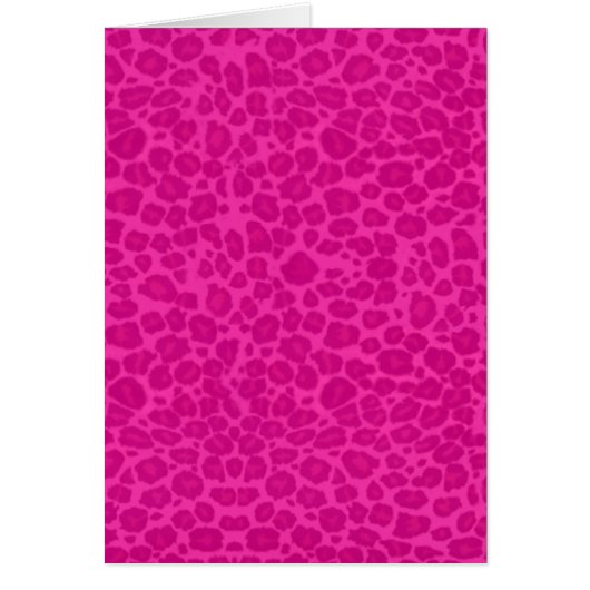 Punky Hot Pink Leopard Print Cards (Front)
