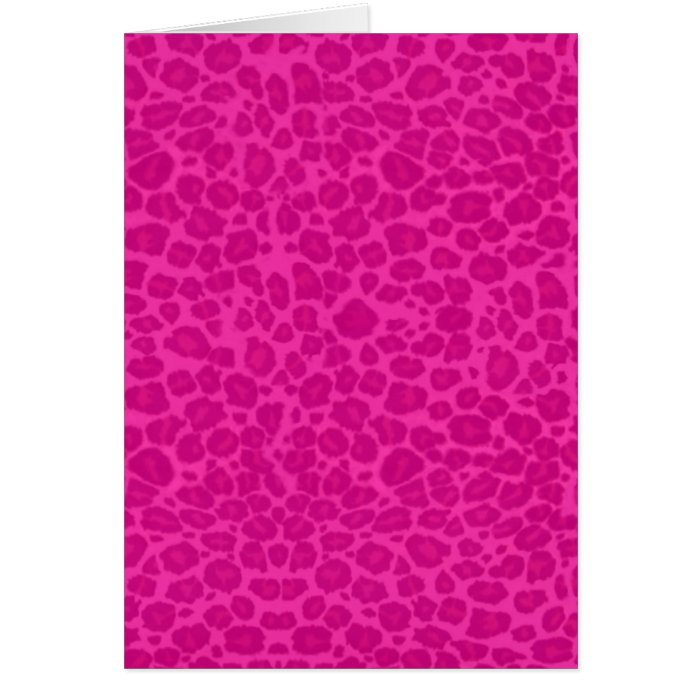 Punky Hot Pink Leopard Print Cards