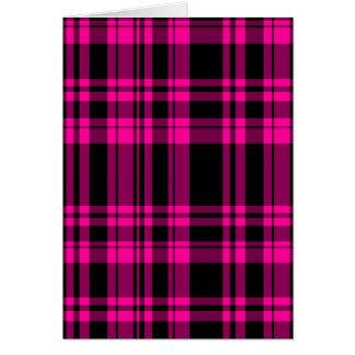 Punky Hot Pink Plaid Cards