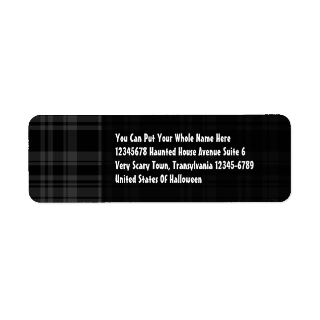 Punky Plaid Black Label (Front)